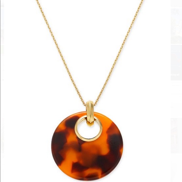 Kate spade ♠️ Gold-Tone Tortoise Pendant Necklace - Picture 2 of 8